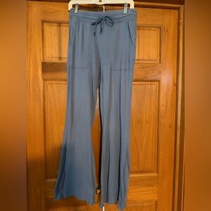 Aerie Blue Wide-Leg Pants
